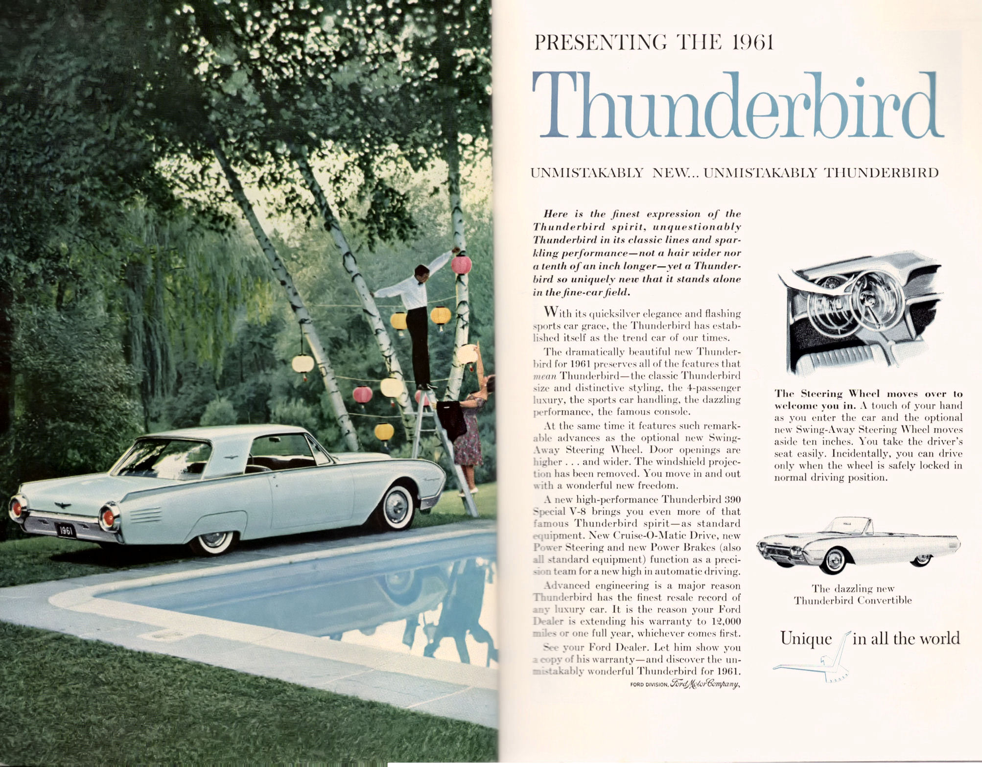 1961 Ford Thunderbird Advertising
